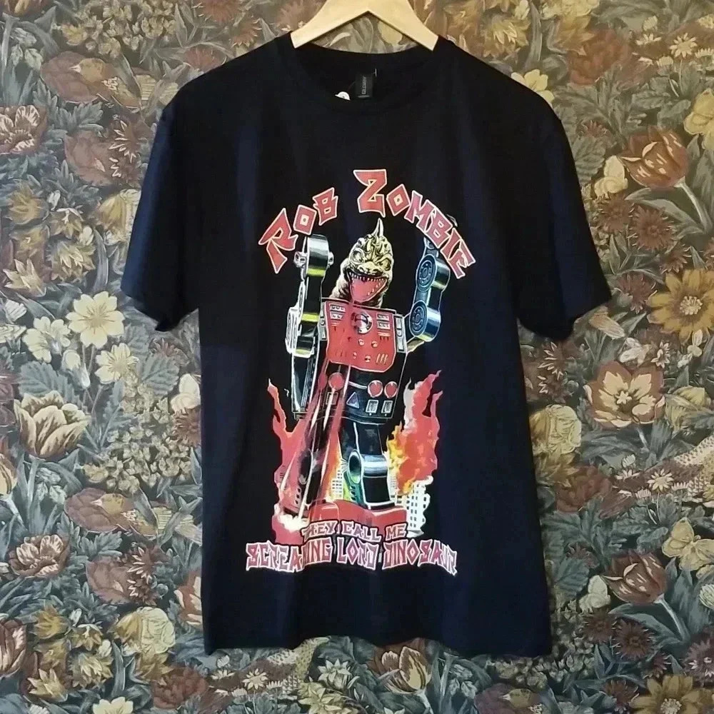 NWT Rob Zombie they call me screaming  lord dinosaur tee shirt